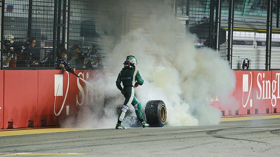 Heikki Kovalainen spielte Feuerwehrmann, Foto: Sutton