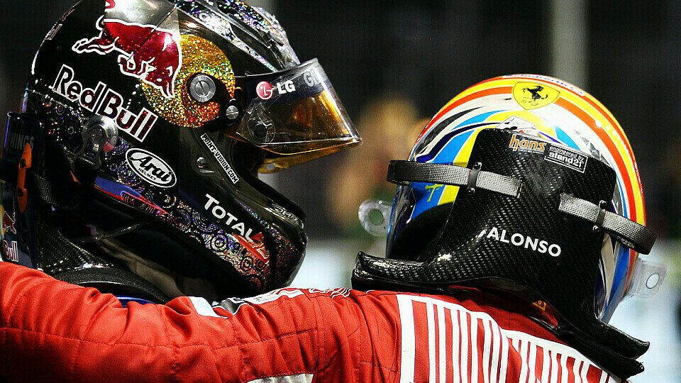 Sebastian Vettel und Fernando Alonso teilen zumindest einen Wunsch, Foto: Red Bull/GEPA