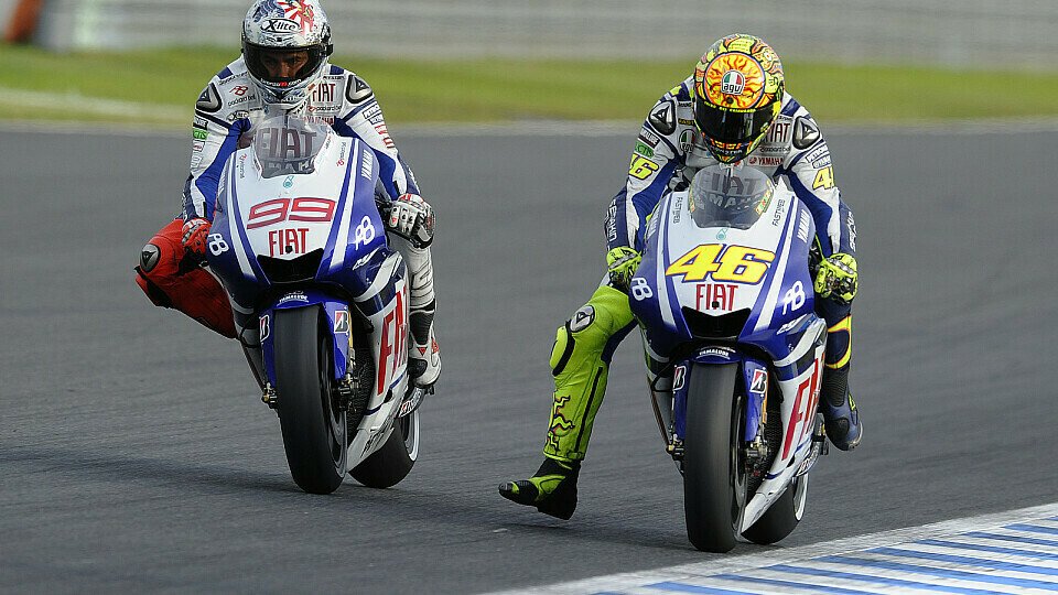 Rossi und Lorenzo hielten die japanischen Fans mit heißen Duellen in Atem