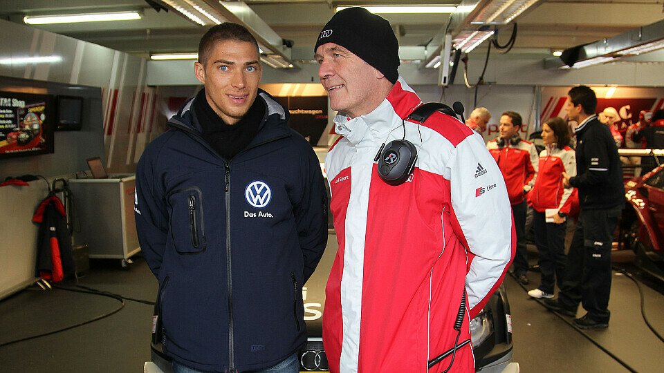 Edoardo Mortara im Gespräch mit Dr. Wolfgang Ullrich, Foto: Audi