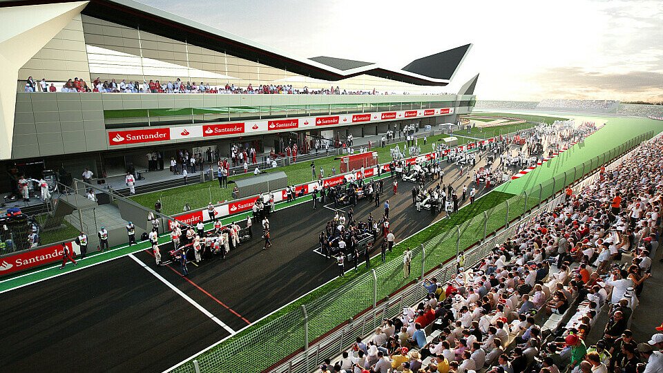 So soll der neue Startbereich von Silverstone laut einer Grafik aussehen, Foto: Ebrey/Silverstone