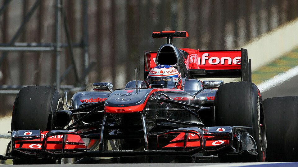 Jenson Button baut auf eine gute Rennpace, Foto: Sutton