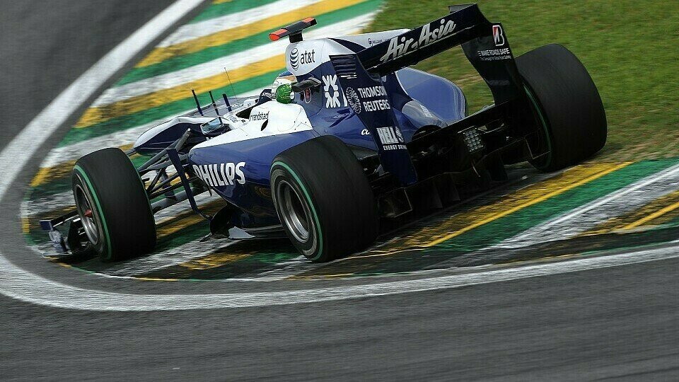 Rubens Barrichello hatte kalte Reifen, Foto: Bridgestone