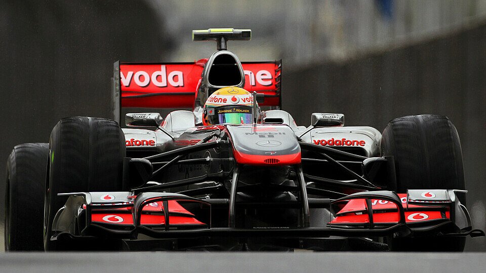 Lewis Hamilton wurde auf seiner letzten Runde aufgehalten, Foto: Sutton