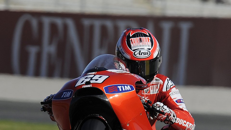 Nicky Hayden holte im Warmup der MotoGP in Valencia knapp die Bestzeit., Foto: Ducati