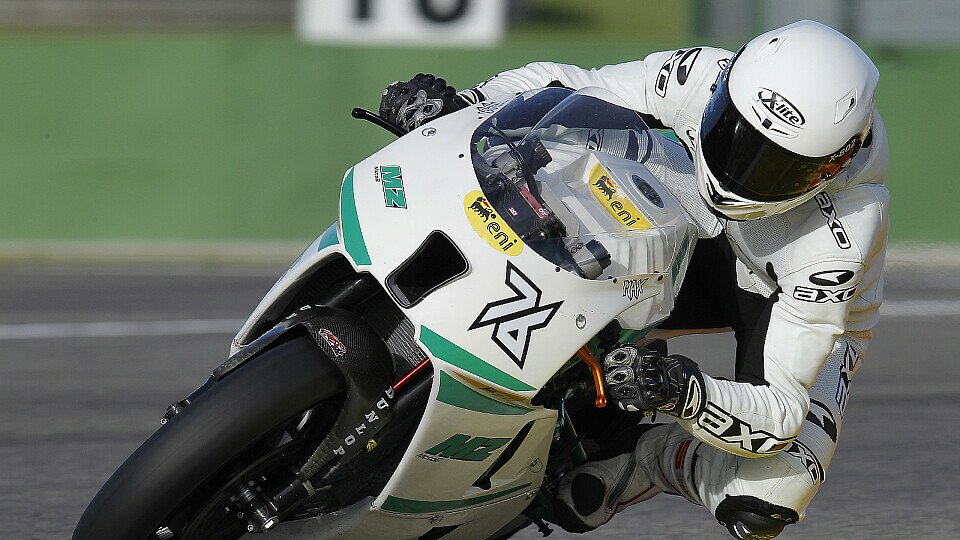 Max Neukirchner hat seine ersten Runden mit der MZ-Moto2 abgespult., Foto: Milagro