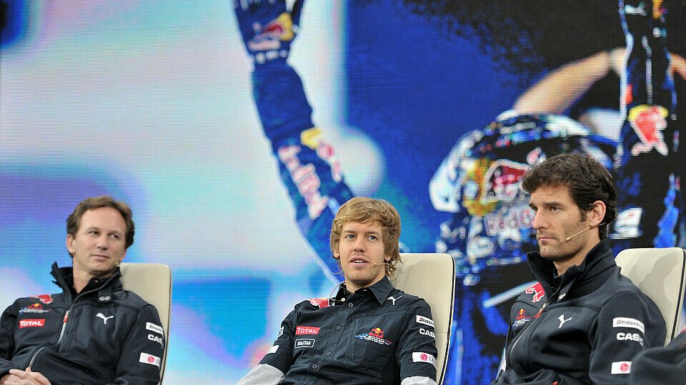 Christian Horner freut sich über die Aussprache zwischen Sebastian Vettel und Mark Webber, Foto: Sutton