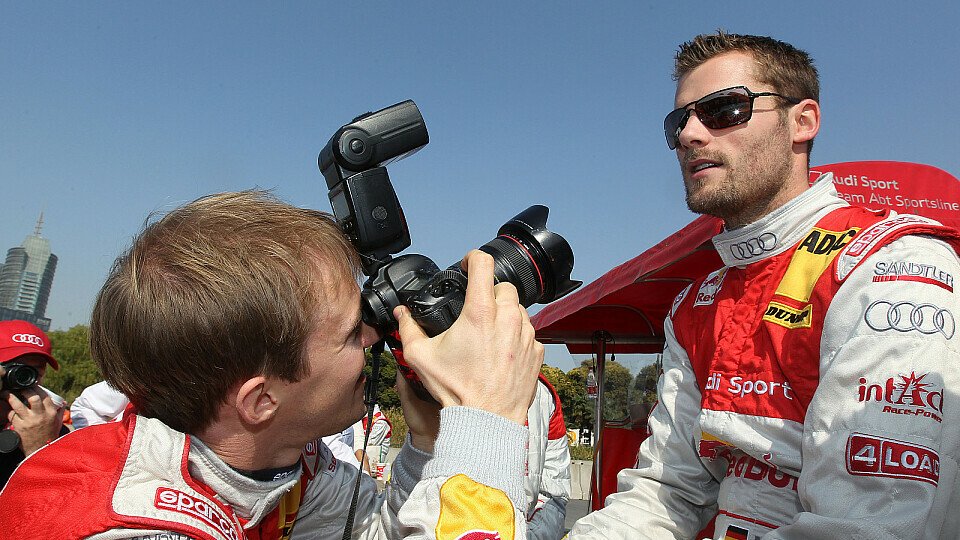 Martin Tomczyk, abgelichtet von Markenkollege Mattias Ekström, Foto: Audi
