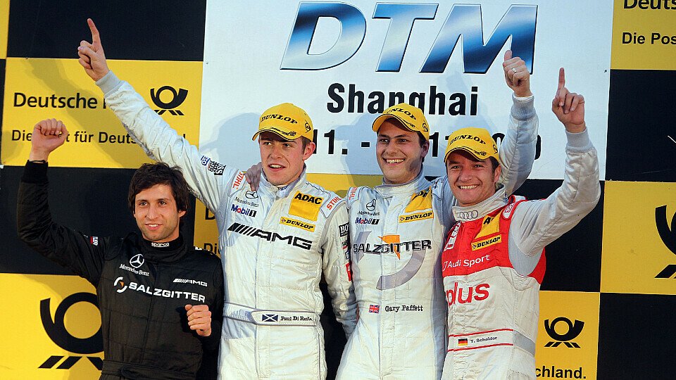 Timo Scheider schaffte es hinter Gary Paffett und Paul Di Resta auf das Podium, Foto: Audi