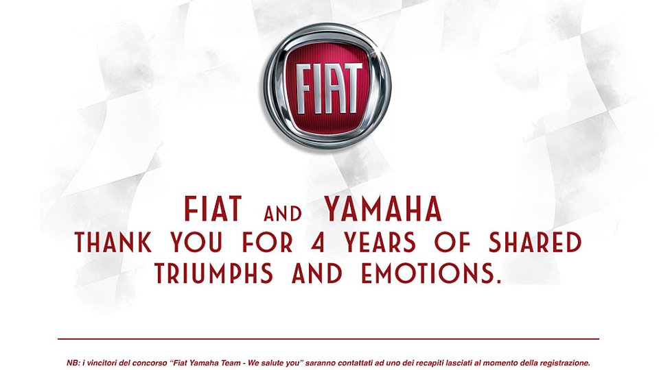 Fiat und Yamaha bedanken sich bei den Fans., Foto: FiatYamahaTeam.it