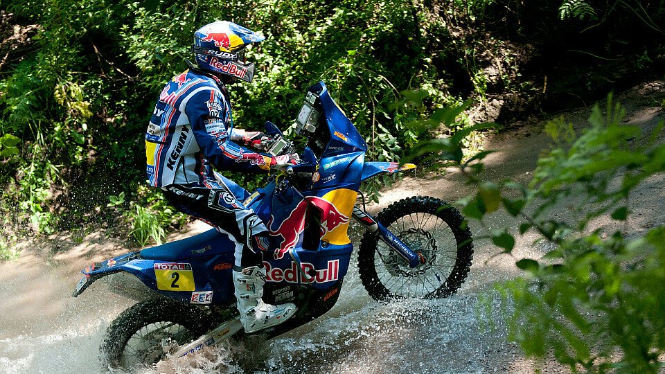 Cyril Despres beherrschte neben seiner KTM auch die ganze zweite Etappe, Foto: Red Bull/GEPA