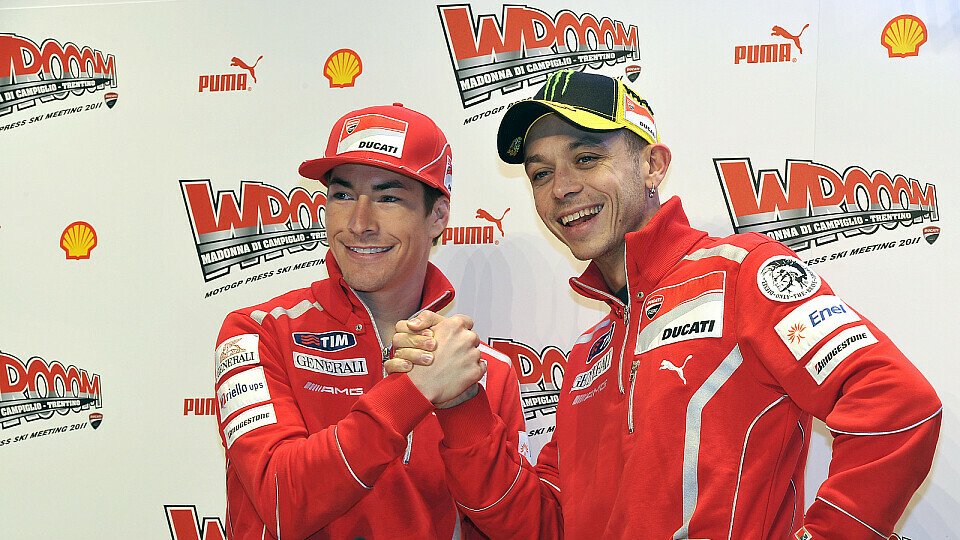 Valentino Rossi will am Anfang von Nicky Hayden lernen., Foto: Ducati