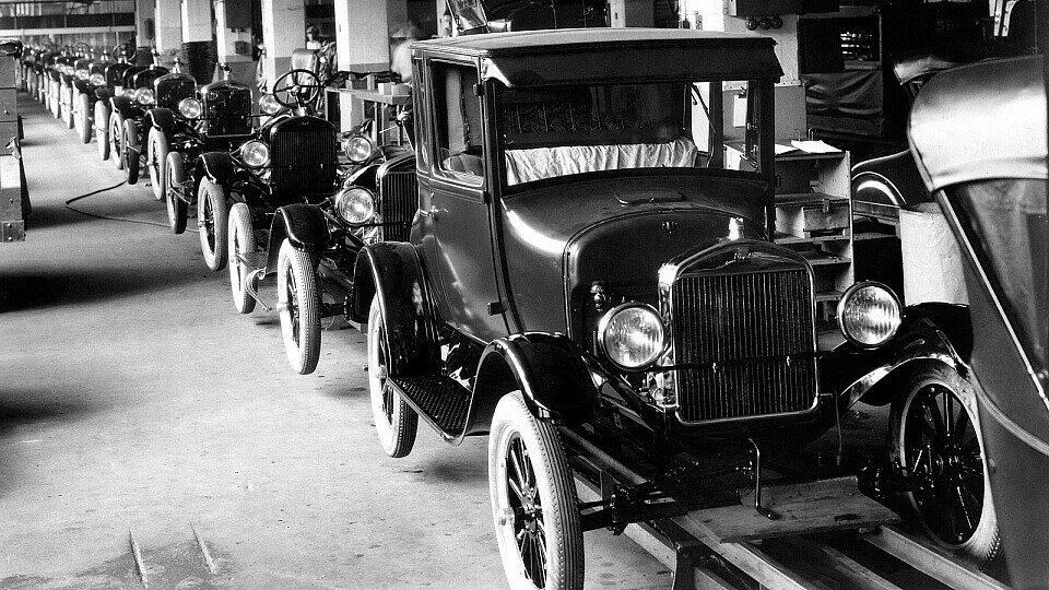 Ab 1913: Fließbandproduktion bei Ford., Foto: Ford