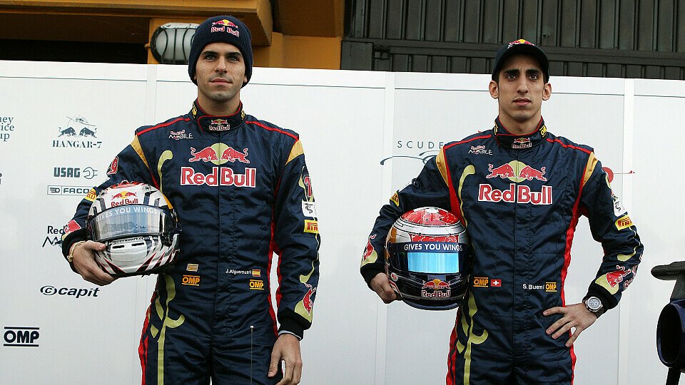 Druck gibt es immer - von Daniel Ricciardo wollen sich Jamie Alguersuari und Sebastien Buemi nicht nervös machen lassen, Foto: Sutton