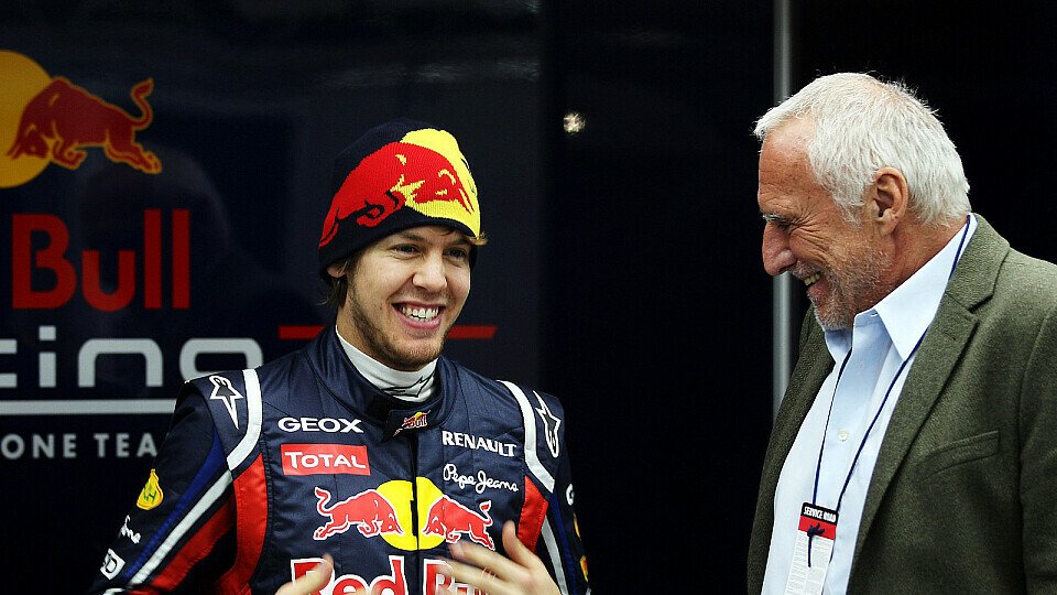 Geben sich gegenseitig Grund zur Freude - Dietrich Mateschitz macht sich keine Sorgen über einen Abschied von Sebastian Vettel, Foto: Red Bull/GEPA