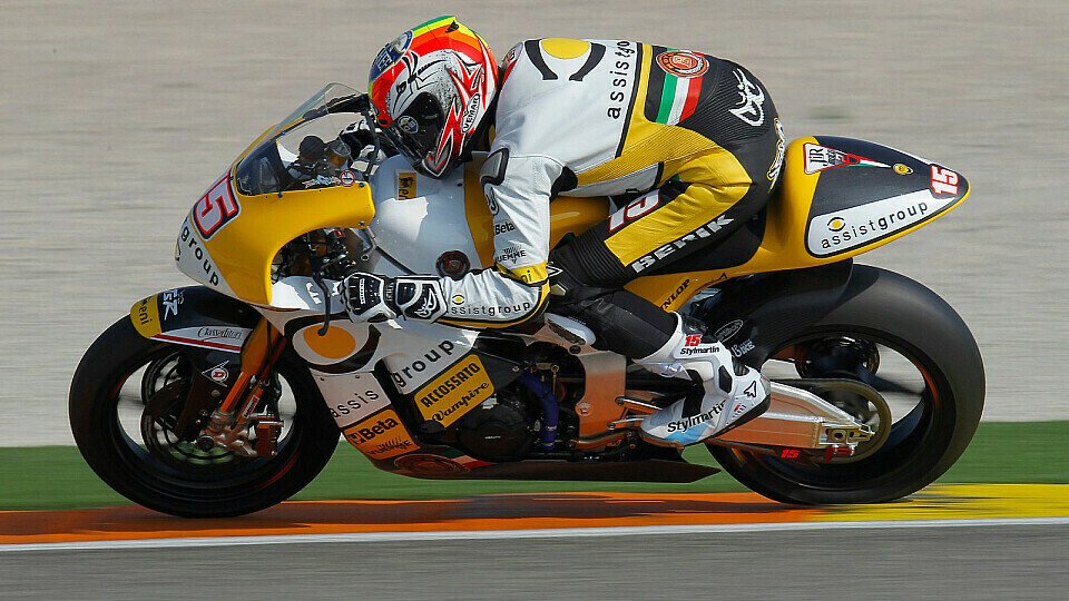 Alex de Angelis mit seiner neuen MotoBI und in neuen Farben., Foto: JiR Racing