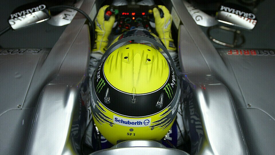 Nico Rosberg gab im Simulator Gas, Foto: Mercedes GP