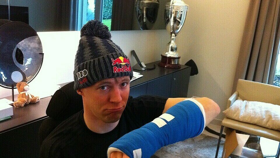 Ekström trägt vier Wochen lang einen Gips, Foto: Ekström/Webseite