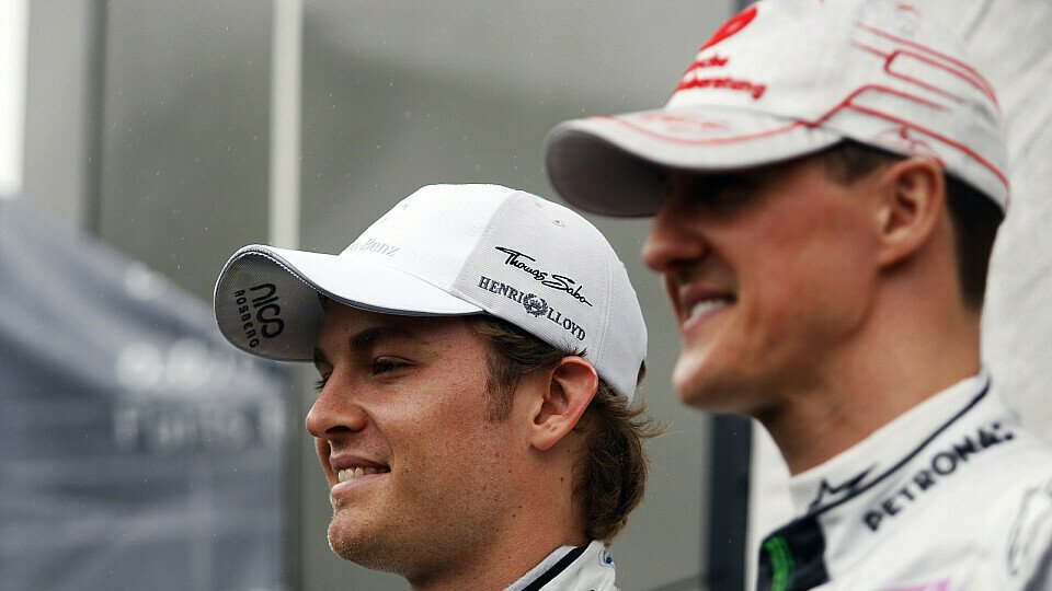 Michael Schumacher und Nico Rosberg fuhren 2010 bis 2012 für Mercedes, Foto: Sutton