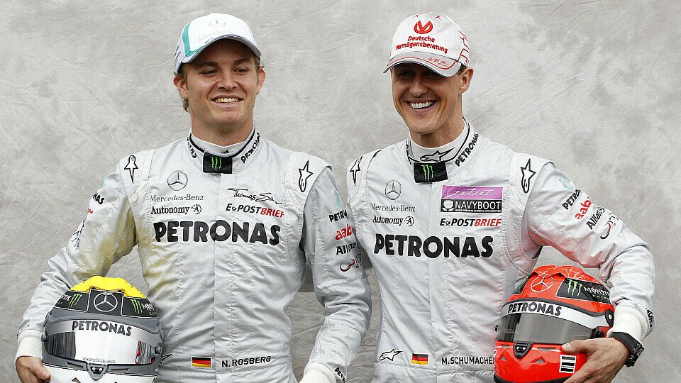 Laut Damon Hill ist Michael Schumacher nicht gerade der ideale Teamkollege für Nico Rosberg, Foto: Mercedes-Benz