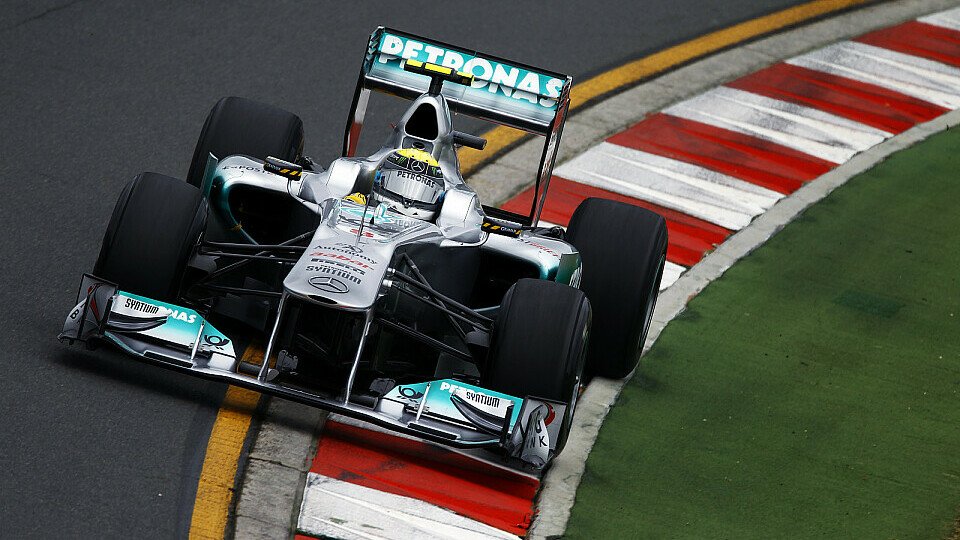 Der MGP W02 von Mercedes, auf Pirelli unterwegs beim Australien-GP, Foto: Sutton