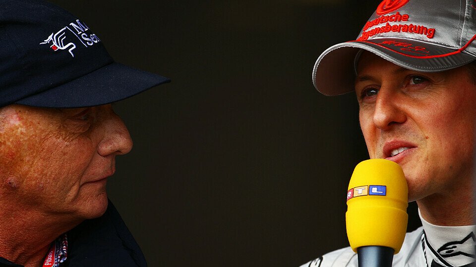 Michael Schumacher traut Niki Lauda nach wie vor eine Menge zu - zuerst einmal müsse aber das Material stimmen, Foto: Sutton