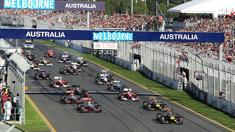 2011 siegte Sebastian Vettel in Melbourne auf dem Weg zum Titel, Foto: Sutton