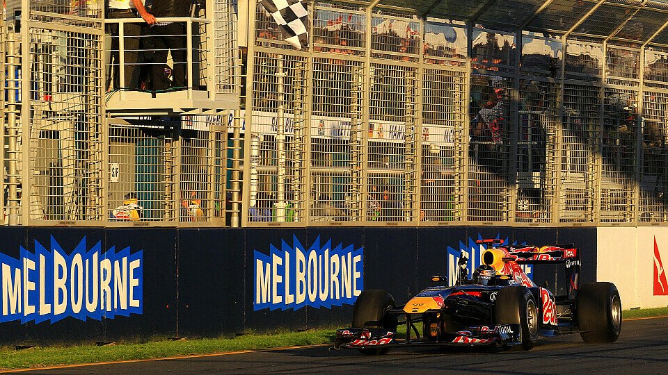 Sebastian Vettel gewann zum ersten Mal den Großen Preis von Australien, Foto: Sutton Sebastian Vettel gewann zum ersten Mal den Großen Preis von Australien, Foto: Sutton