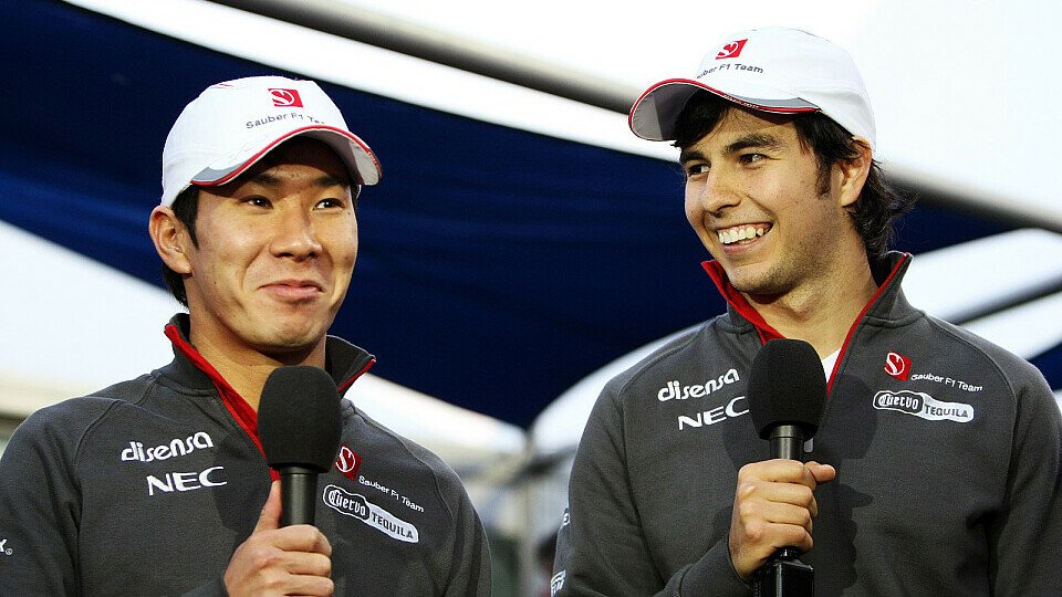 Kamui Kobayashi und Sergio Perez fahren auch 2012 für Sauber, Foto: Sutton