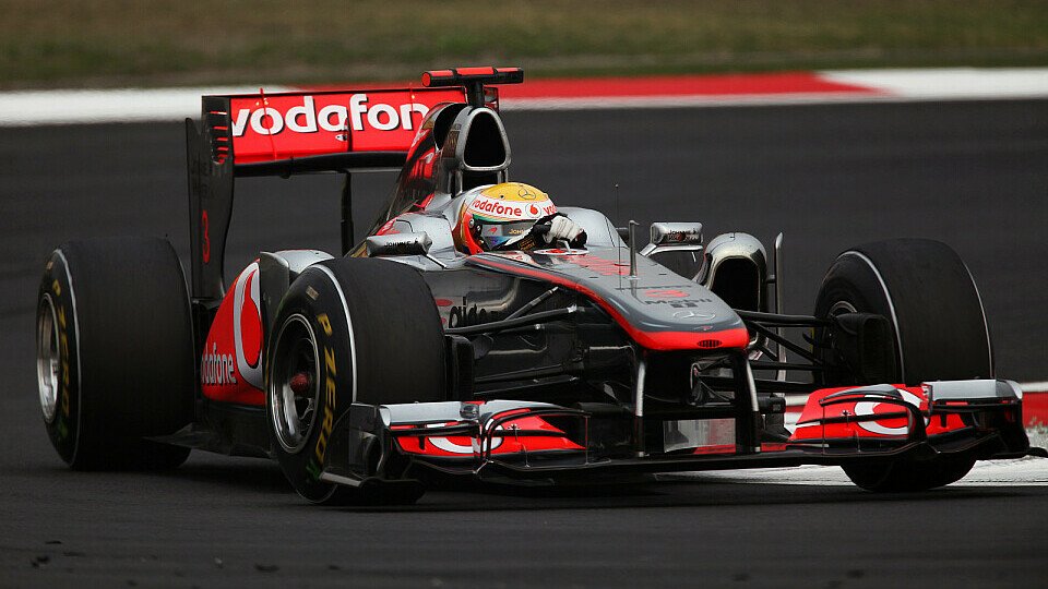 Lewis Hamilton hat den Sieg noch nicht aufgegeben, Foto: Sutton