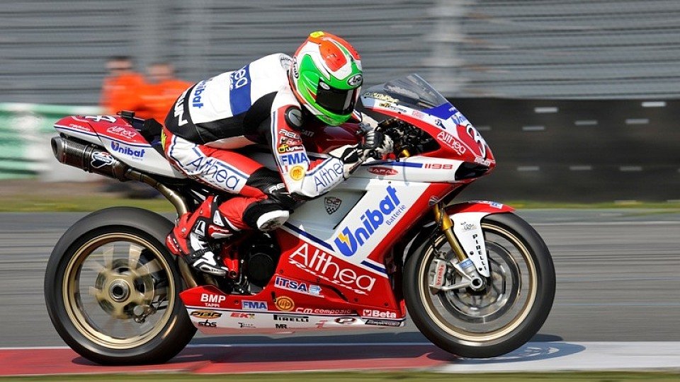 Davide Giugliano konnte sich im ersten Qualifikationstraining nicht durchsetzen und musste den Platz an der Sonne an Danilo Petrucci abgeben, Foto: Ducati