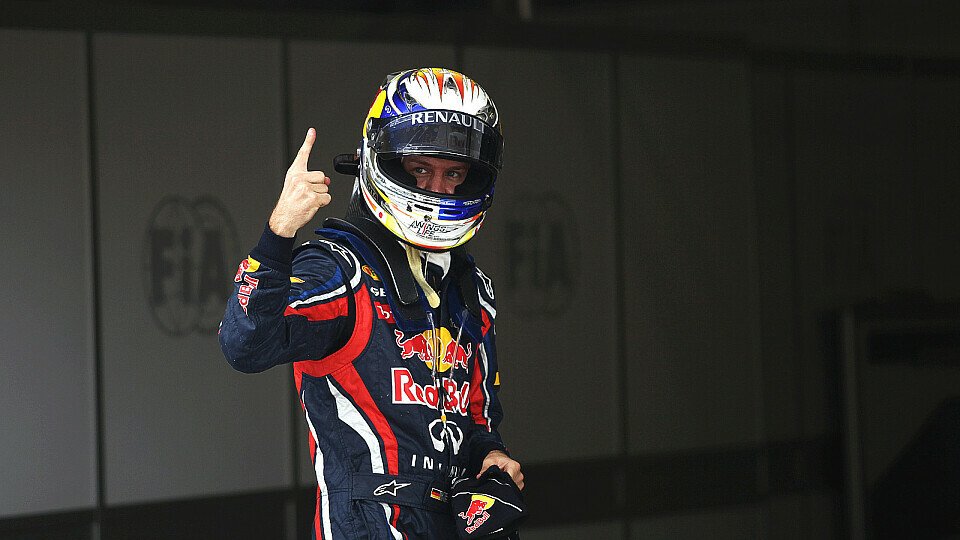 Sebastian Vettel steht zum dritten Mal 2011 auf der Pole, Foto: Sutton