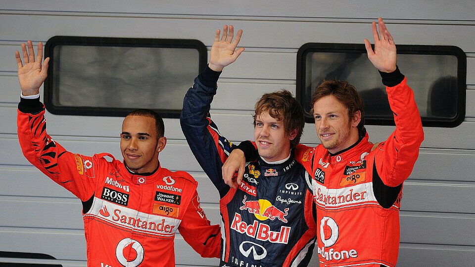 Sebastian Vettel stand wieder in der Mitte, Foto: Red Bull