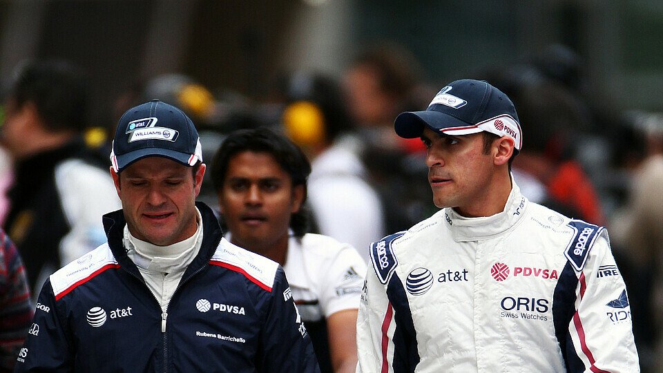 Geht es in Istanbul endlich vorwärts? Rubens Barrichello und Pastor Maldonado freuen sich auf einen Leistungsschub durch die neuen Teile in der Türkei, Foto: Sutton