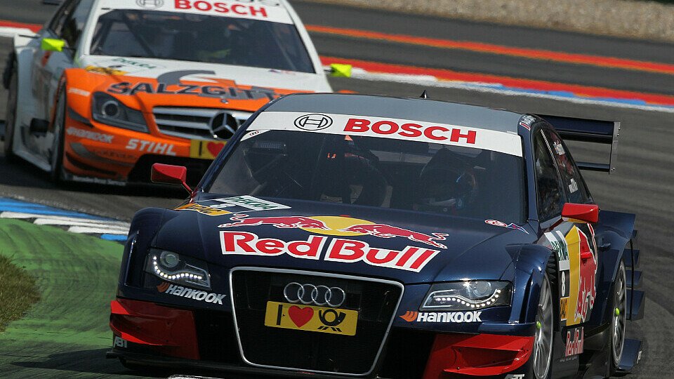 Mattias Ekström konnte Ralf Schumacher hinter sich halten, Foto: Audi