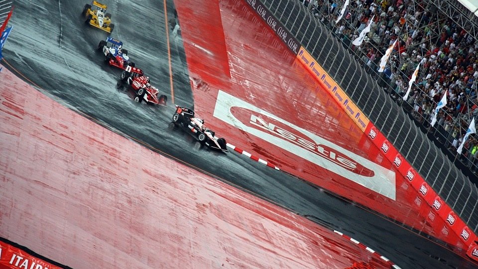 In Sao Paulo regnete es weiterhin, Foto: IndyCar