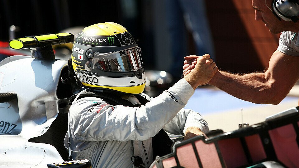 Volle Power bei Mercedes - Nico Rosberg lieferte sich in Istanbul spannende Duelle und wurde im Silberpfeil am Ende Fünfter, Foto: Sutton