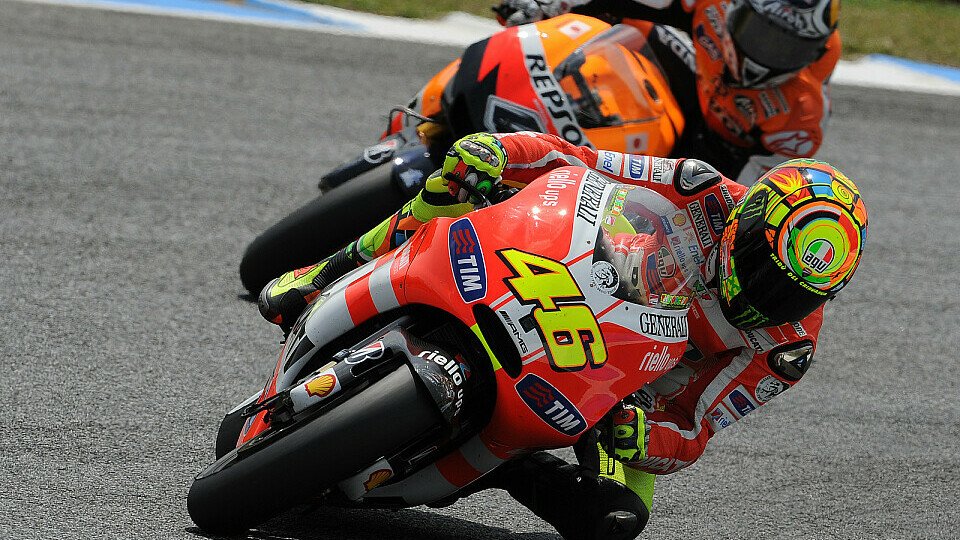 Valentino Rossi will mit der Ducati weiter nach vorn, Foto: Milagro