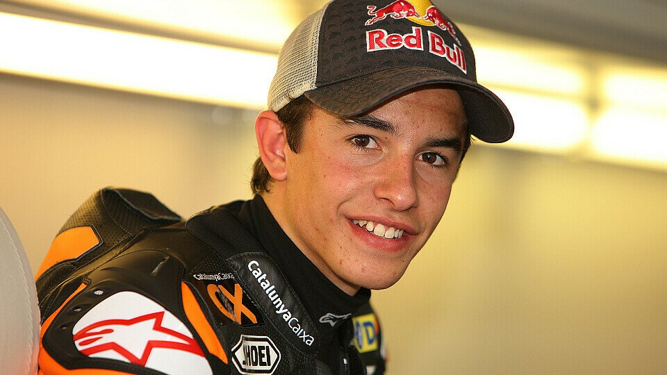 Marc Marquez freute sich über seine erste Moto2-Pole, Foto: Repsol