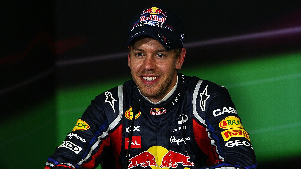 Platz zwei ist doch kein Weltuntergang - Sebastian Vettel, Foto: Sutton