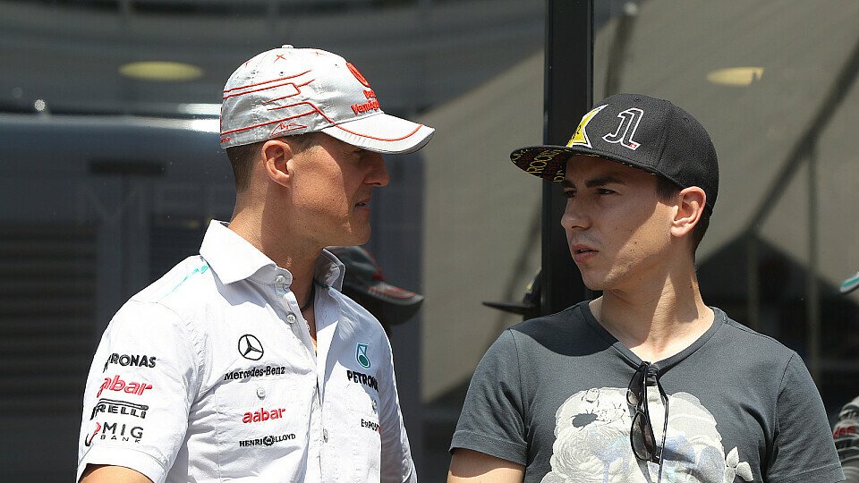 Jorge Lorenzo gab zu, dass er ein großer Bewunderer von Michael Schumacher ist, Foto: Sutton