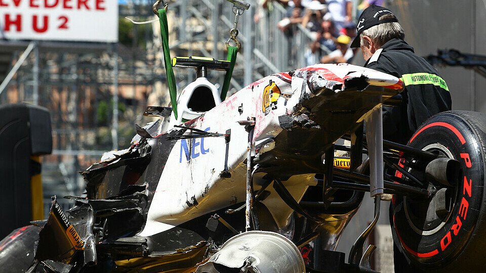 Perez erlebte einen Horrorcrash in Monaco, Foto: Sutton
