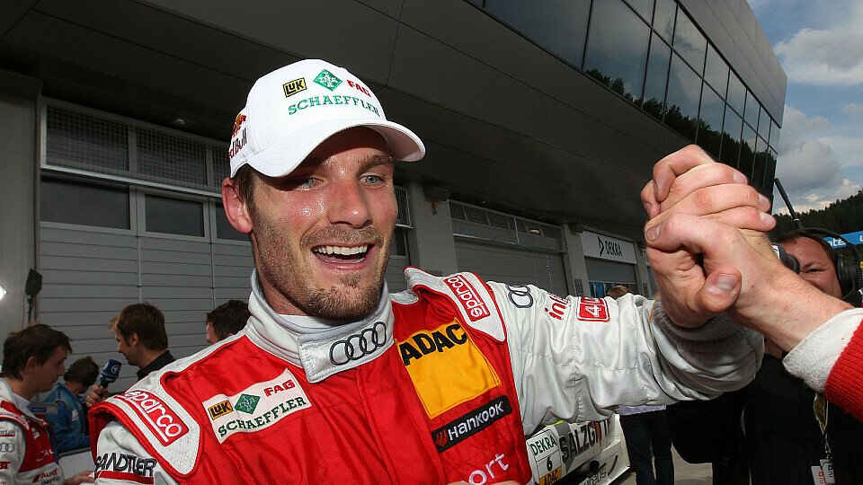 Martin Tomczyk freute sich sehr über seinen fünften DTM-Sieg, Foto: Audi