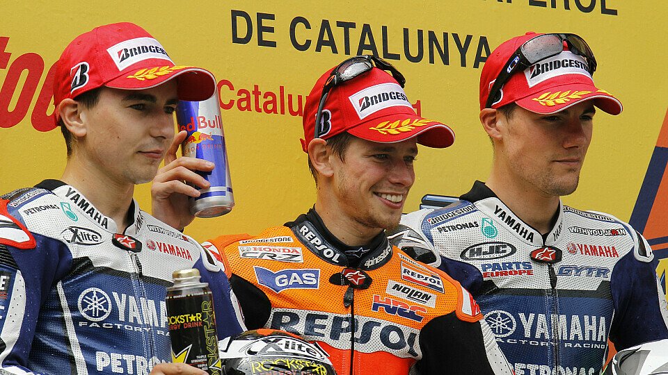 Jorge Lorenzo und Ben Spies kommen voller Freude nach Silverstone, Foto: Milagro