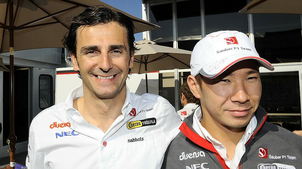 Teamkollegen in Montreal: Pedro de la Rosa und Kamui Kobayashi, Foto: Sutton