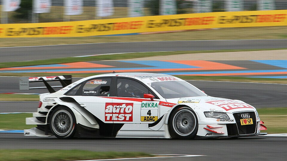 Timo Scheider freute sich über seinen zweiten Platz, Foto: Audi