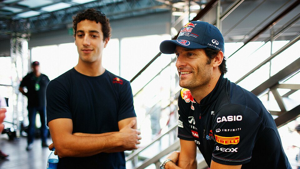 Zwei Australier unter sich - mit Daniel Ricciardo scheint der Nachfolger für Mark Webber auf lange Sicht festzustehen, Foto: Red Bull
