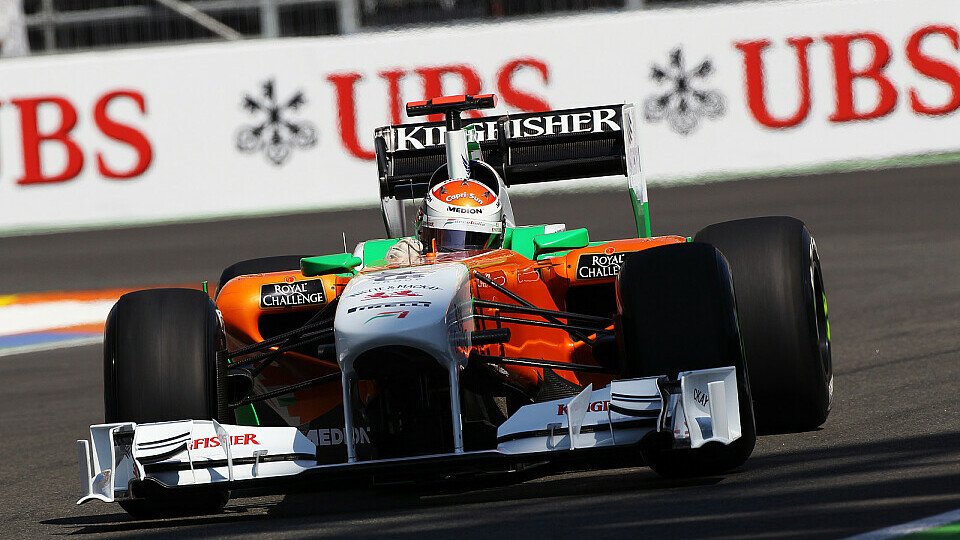Adrian Sutil erreichte in Valencia erstmals 2011 die Top-10 im Qualifying, Foto: Sutton Adrian Sutil erreichte in Valencia erstmals 2011 die Top-10 im Qualifying, Foto: Sutton