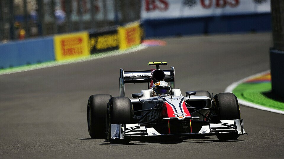 Für HRT war das Rennen in Valencia zum Vergessen, Foto: Sutton Für HRT war das Rennen in Valencia zum Vergessen, Foto: Sutton