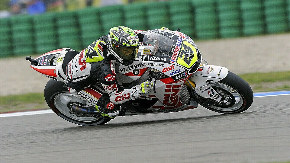 Toni Elias: Im Nassen hat er Vertrauen zu seinem Bike, im Trockenen nicht, Foto: Milagro